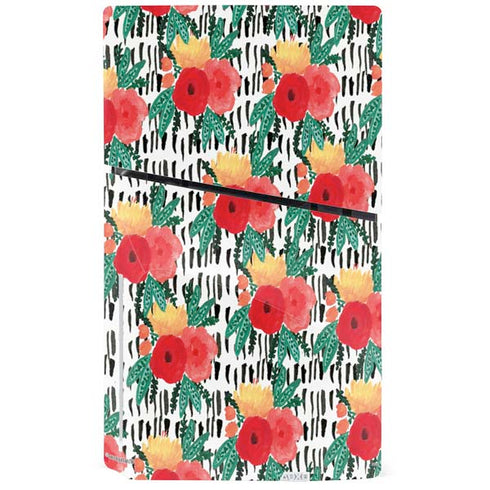 Bouffants and Broken Hearts Bouquets Print 3 PS5 Slim Disk Console Skin