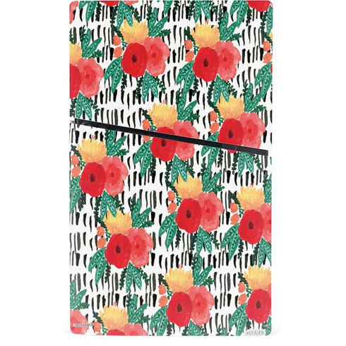 Bouffants and Broken Hearts Bouquets Print 3 PS5 Slim Digital Edition Console Skin