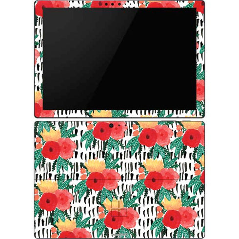 Bouffants and Broken Hearts Bouquets Print 3 Surface Pro 6 Skin