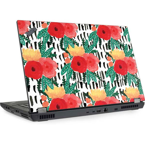 Bouffants and Broken Hearts Bouquets Print 3 Lenovo ThinkPad Skin