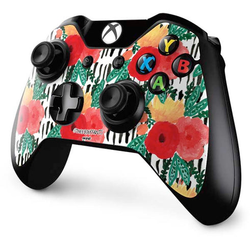 Bouffants and Broken Hearts Bouquets Print 3 Xbox One Controller Skin