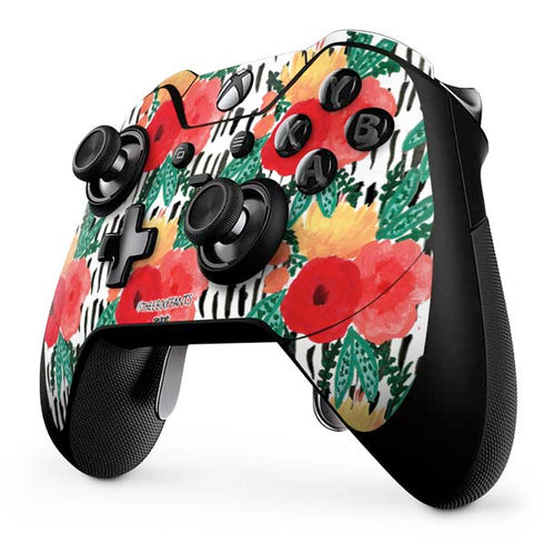 Bouffants and Broken Hearts Bouquets Print 3 Xbox One Elite Controller Skin