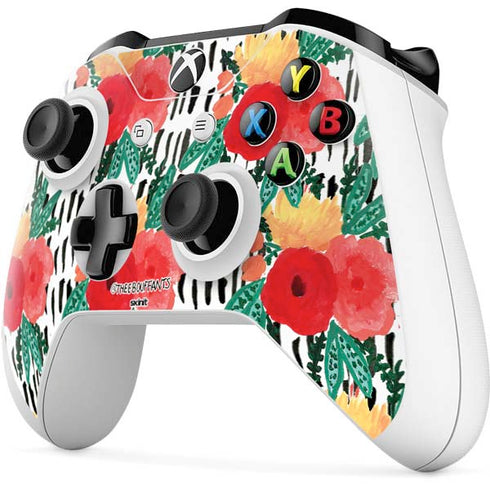Bouffants and Broken Hearts Bouquets Print 3 Xbox One S Controller Skin