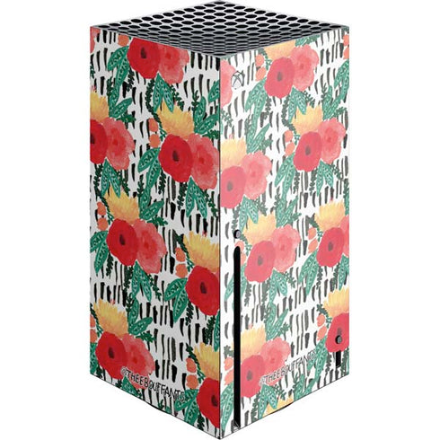 Bouffants and Broken Hearts Bouquets Print 3 Xbox Series X Console Skin