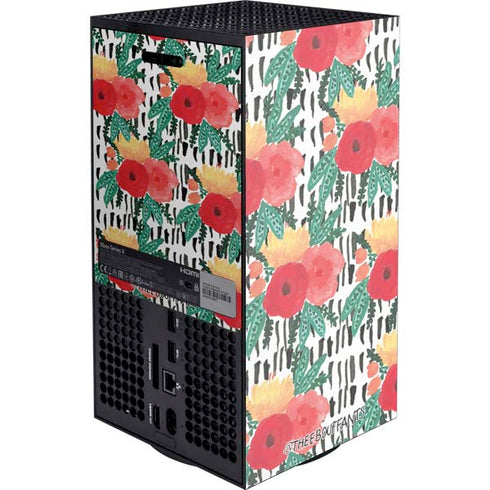 Bouffants and Broken Hearts Bouquets Print 3 Xbox Series X Console Skin