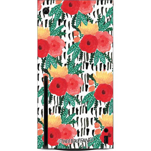 Bouffants and Broken Hearts Bouquets Print 3 Xbox Series X Console Skin