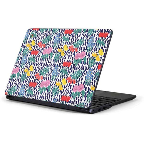 Bouffants and Broken Hearts Bouquets Print Samsung Chromebook Skin