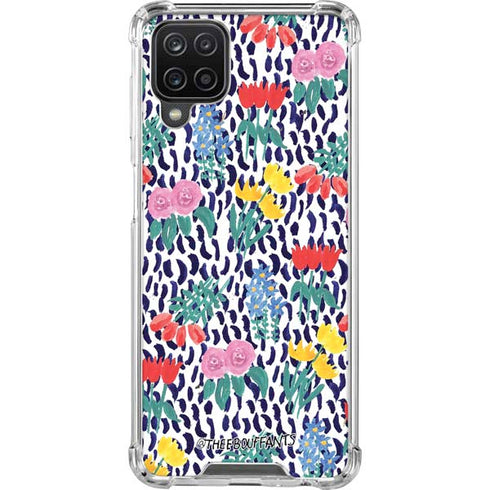 Bouffants and Broken Hearts Bouquets Print Galaxy A12 Clear Case