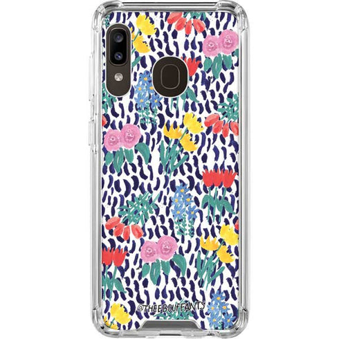Bouffants and Broken Hearts Bouquets Print Galaxy A30 Clear Case