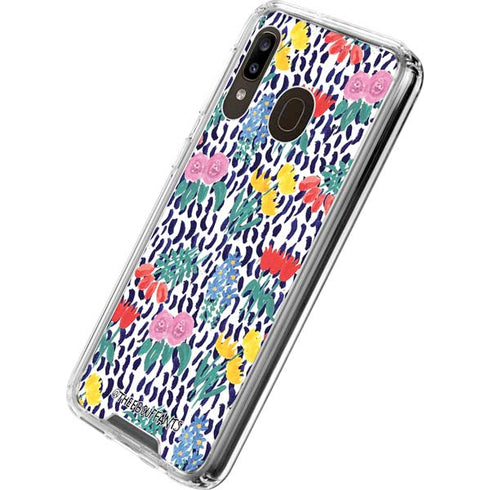 Bouffants and Broken Hearts Bouquets Print Galaxy A30 Clear Case
