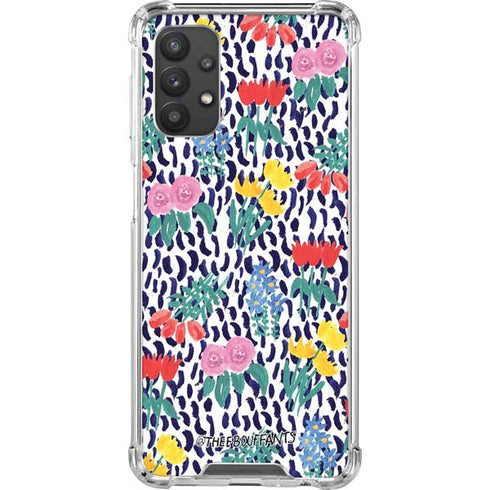 Bouffants and Broken Hearts Bouquets Print Galaxy A32 5G Clear Case