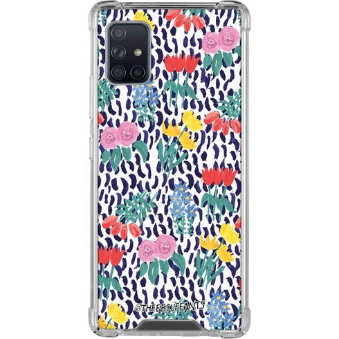 Bouffants and Broken Hearts Bouquets Print Galaxy A51 5G Clear Case