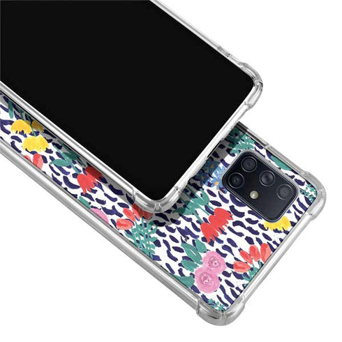 Bouffants and Broken Hearts Bouquets Print Galaxy A71 5G Clear Case