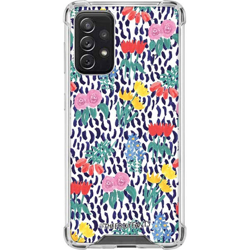 Bouffants and Broken Hearts Bouquets Print Galaxy A72 5G Clear Case