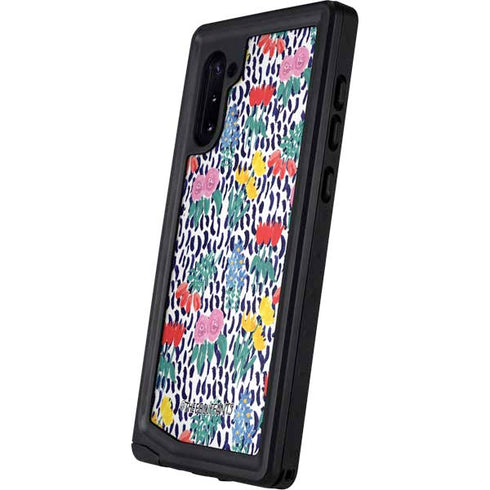 Bouffants and Broken Hearts Bouquets Print Galaxy Note 10 Waterproof Case