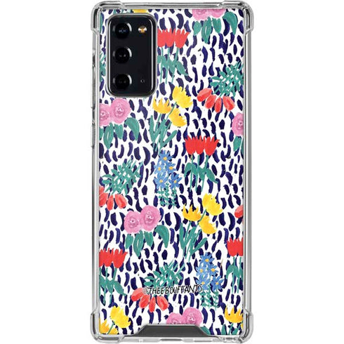 Bouffants and Broken Hearts Bouquets Print Galaxy Note20 5G Clear Case