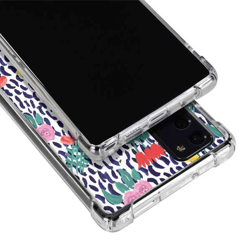 Bouffants and Broken Hearts Bouquets Print Galaxy Note20 5G Clear Case