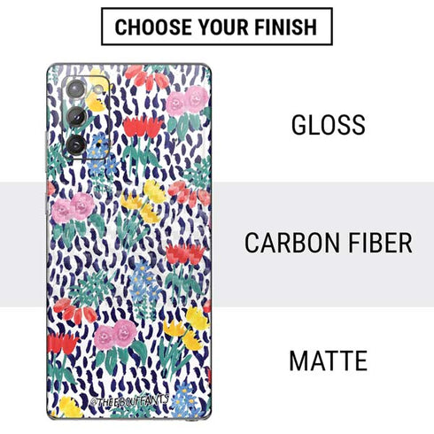 Bouffants and Broken Hearts Bouquets Print Galaxy Note20 5G Skin