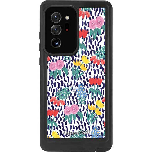 Bouffants and Broken Hearts Bouquets Print Galaxy Note20 Ultra 5G Waterproof Case