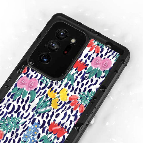 Bouffants and Broken Hearts Bouquets Print Galaxy Note20 Ultra 5G Waterproof Case