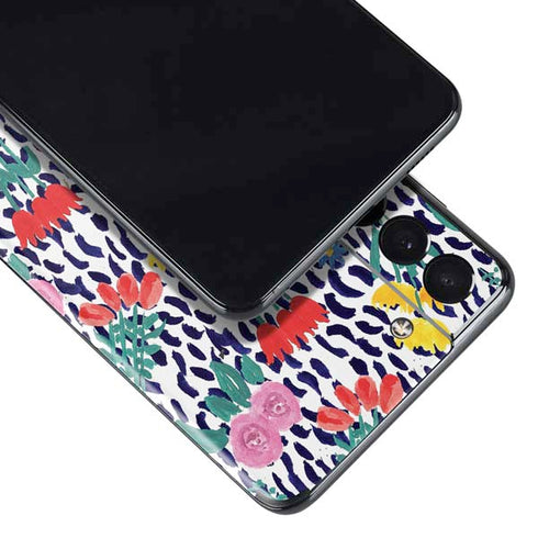 Bouffants and Broken Hearts Bouquets Print Galaxy S21 Plus 5G Skin