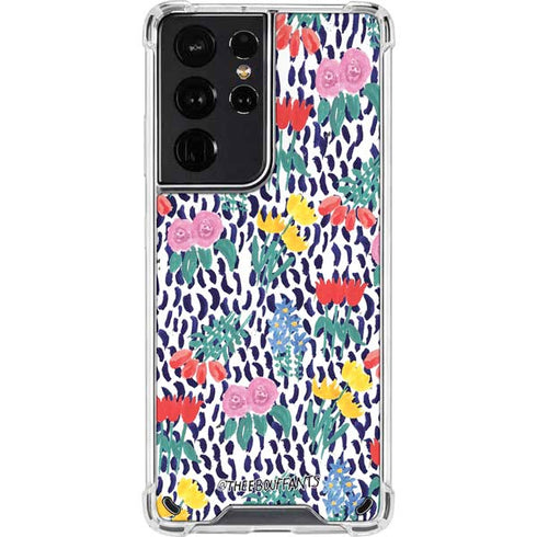 Bouffants and Broken Hearts Bouquets Print Galaxy S21 Ultra 5G Clear Case