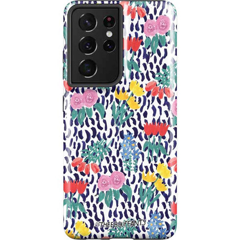 Bouffants and Broken Hearts Bouquets Print Galaxy S21 Ultra 5G Pro Case