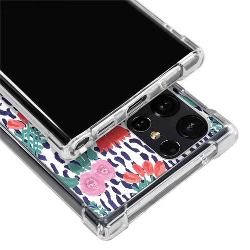 Bouffants and Broken Hearts Bouquets Print Galaxy S22 Ultra Clear Case