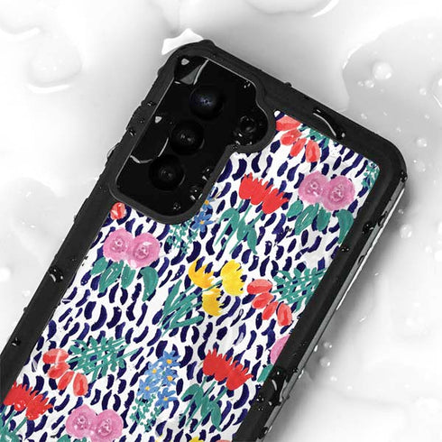 Bouffants and Broken Hearts Bouquets Print Galaxy S23 Plus Waterproof Case