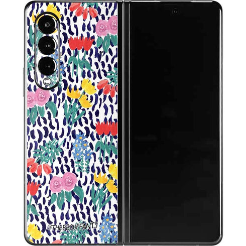Bouffants and Broken Hearts Bouquets Print Galaxy Z Fold3 5G Skin