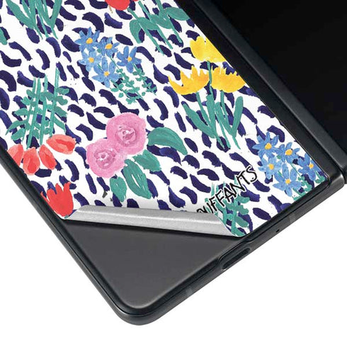 Bouffants and Broken Hearts Bouquets Print Galaxy Z Fold3 5G Skin