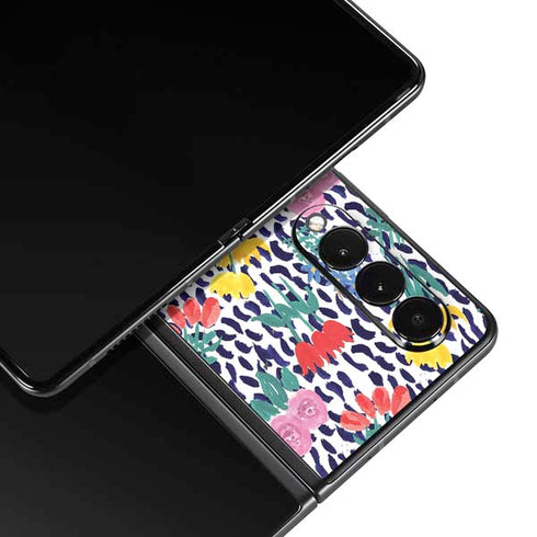 Bouffants and Broken Hearts Bouquets Print Galaxy Z Fold3 5G Skin
