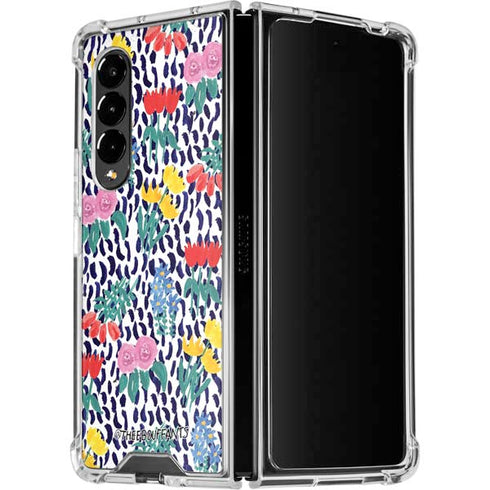 Bouffants and Broken Hearts Bouquets Print Galaxy Z Fold4 5G Clear Case