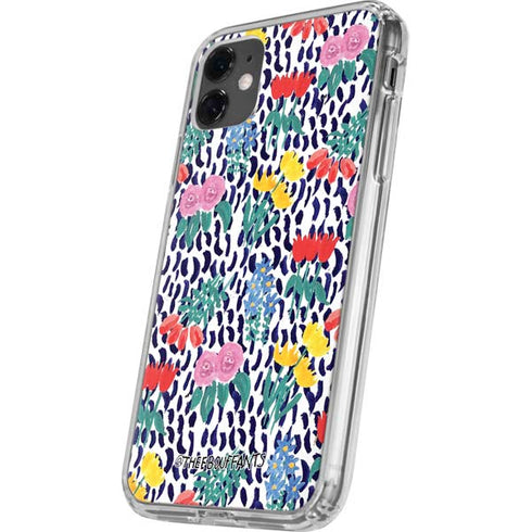 Bouffants and Broken Hearts Bouquets Print iPhone 11 Clear Case