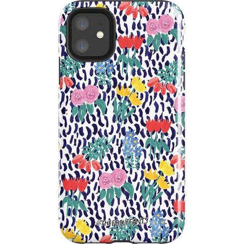 Bouffants and Broken Hearts Bouquets Print iPhone 11 Impact Case