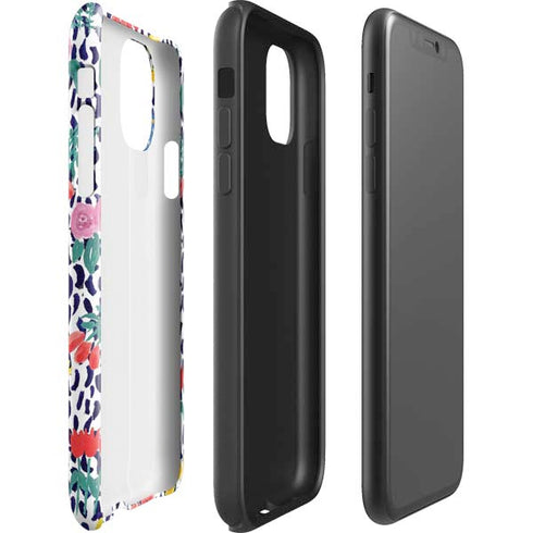 Bouffants and Broken Hearts Bouquets Print iPhone 11 Impact Case