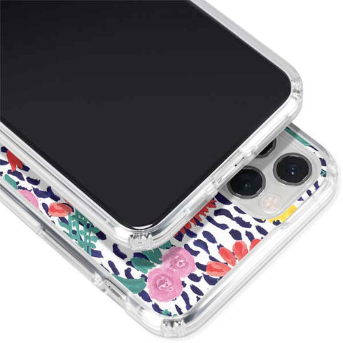 Bouffants and Broken Hearts Bouquets Print iPhone 11 Pro Clear Case