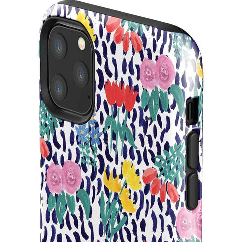 Bouffants and Broken Hearts Bouquets Print iPhone 11 Pro Max Impact Case