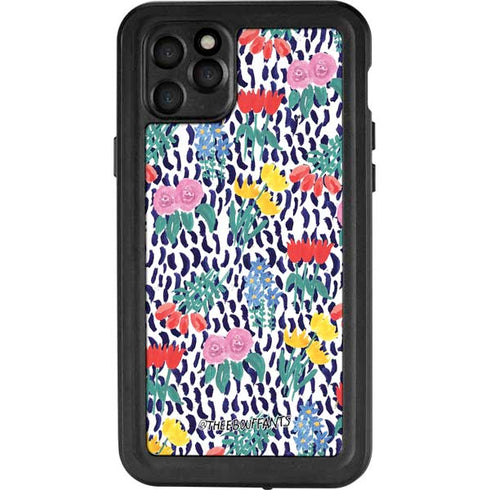 Bouffants and Broken Hearts Bouquets Print iPhone 11 Pro Max Waterproof Case