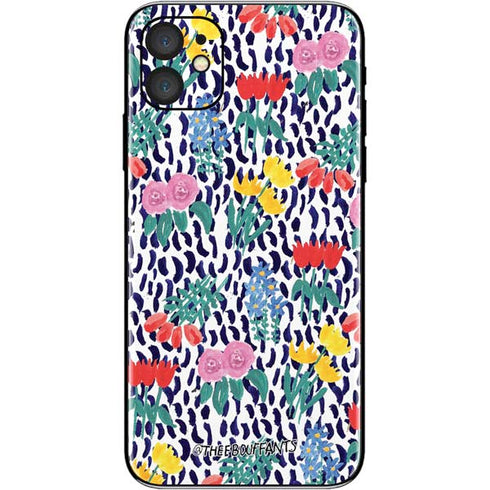 Bouffants and Broken Hearts Bouquets Print iPhone 11 Skin