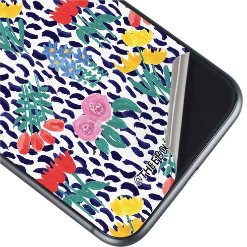 Bouffants and Broken Hearts Bouquets Print iPhone 11 Skin