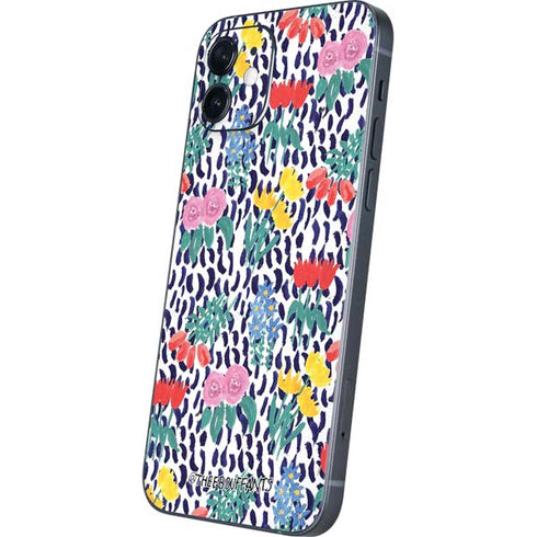 Bouffants and Broken Hearts Bouquets Print iPhone 12 Mini Skin
