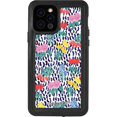 Bouffants and Broken Hearts Bouquets Print iPhone 12 Pro Waterproof Case