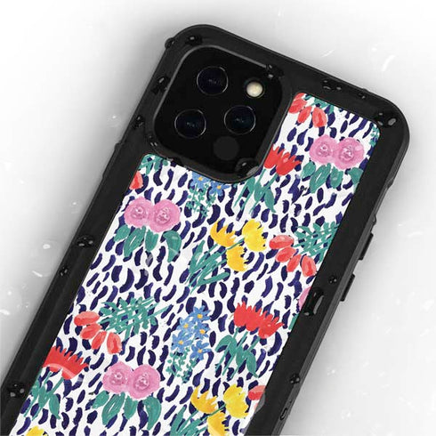 Bouffants and Broken Hearts Bouquets Print iPhone 12 Pro Waterproof Case