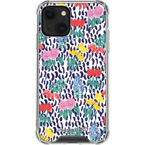 Bouffants and Broken Hearts Bouquets Print iPhone 13 Mini Clear Case