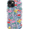 Bouffants and Broken Hearts Bouquets Print iPhone 14 Plus Impact Case