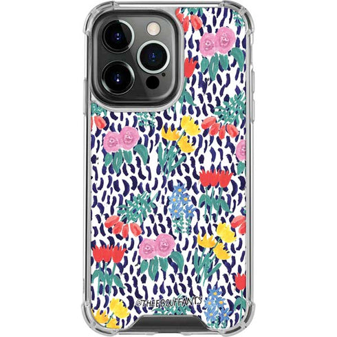 Bouffants and Broken Hearts Bouquets Print iPhone 15 Pro Clear Case