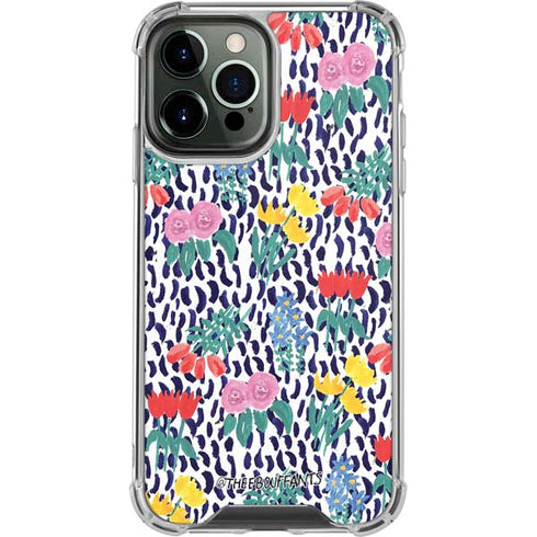 Bouffants and Broken Hearts Bouquets Print iPhone 14 Pro Max Clear Case