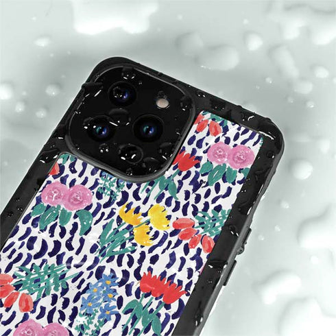 Bouffants and Broken Hearts Bouquets Print iPhone 14 Pro Max Waterproof Case