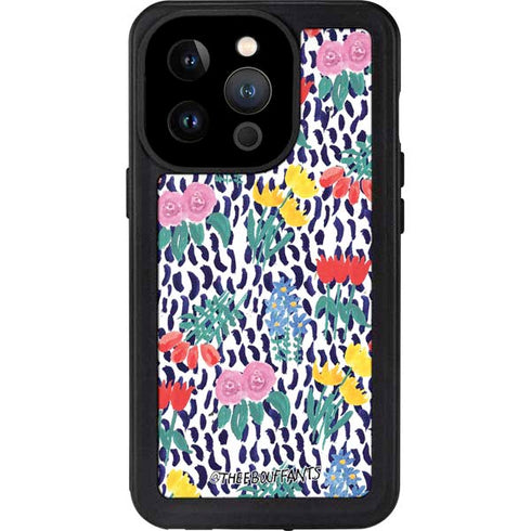 Bouffants and Broken Hearts Bouquets Print iPhone 14 Pro Waterproof Case